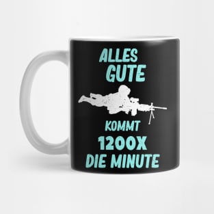 Lustiges MG Maschinengewehr Soldaten Gamer Fun Mug